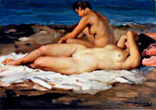 Desnudo De Mujer by Francisco Rodriguez Sanchez Clement Oil Painting Reproductions