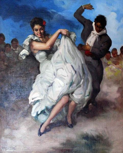 Dos Bailaores Flamenco by Francisco Rodriguez Sanchez Clement