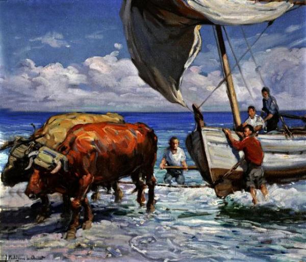 La Vuelta De La Pesca by Francisco Rodriguez Sanchez Clement