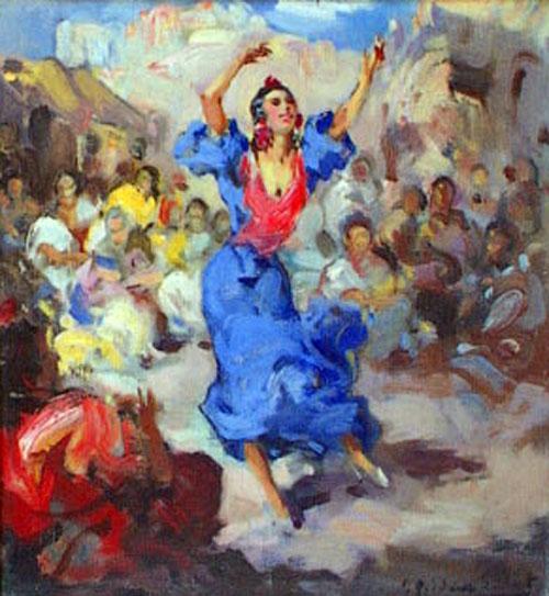 Zambra by Francisco Rodriguez Sanchez Clement Oil Painting Reproductions