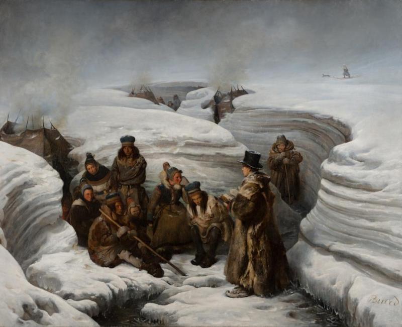 Pastor Laestadius Preaching To The Sami by Francois-auguste Biard