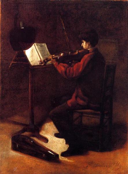 Violinist by Francois Bonvin Oil Painting Reproductions