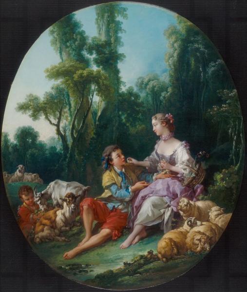 Are They Thinking About The Grape (pensent-ils Au Raisin) by Francois Boucher