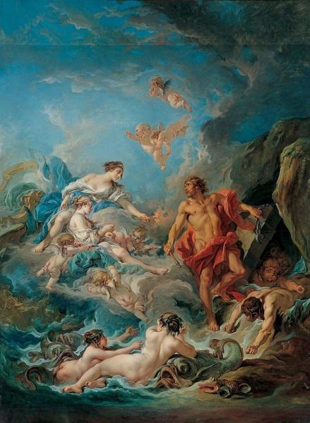 Juno Asking Aeolus To Release The Winds, 1769 by Francois Boucher