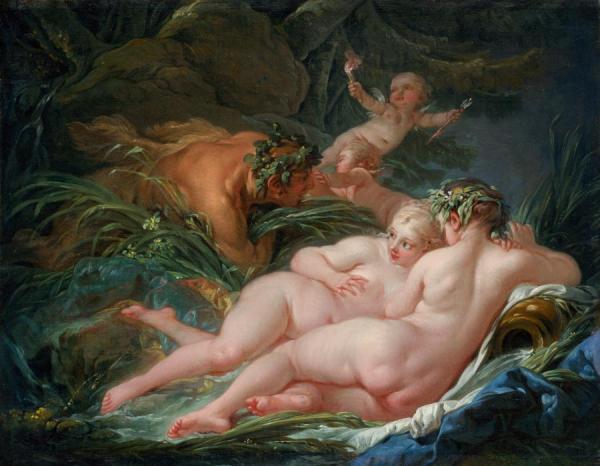 Pan And Syrinx by Francois Boucher