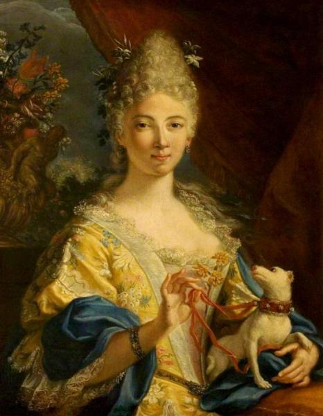 Portrait Of Eva Maria Garrick by Francois Boucher