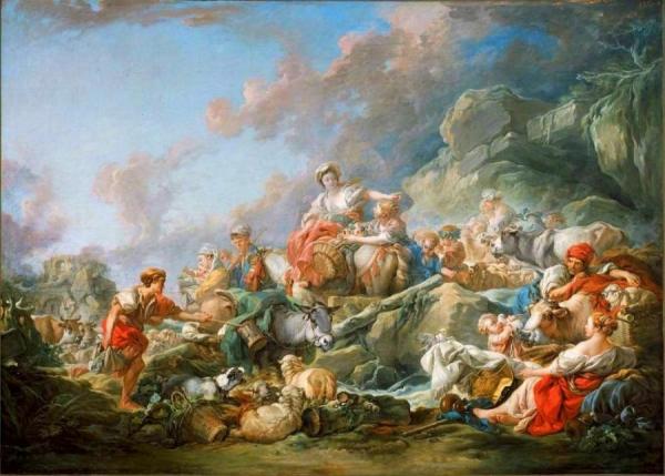 Return From Market by Francois Boucher