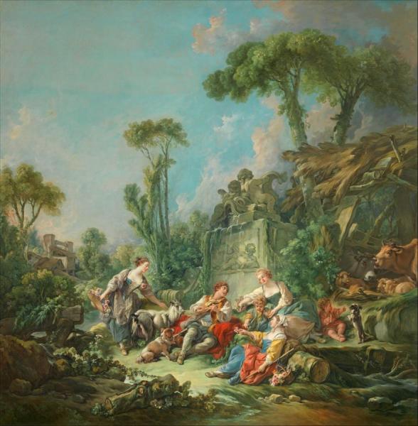 Shepherd's Idyll by Francois Boucher