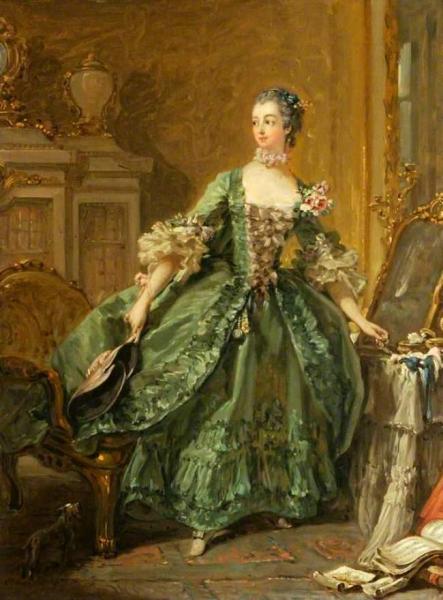 Francois Boucher Sketch For A Portrait Of Madame De Pompadour