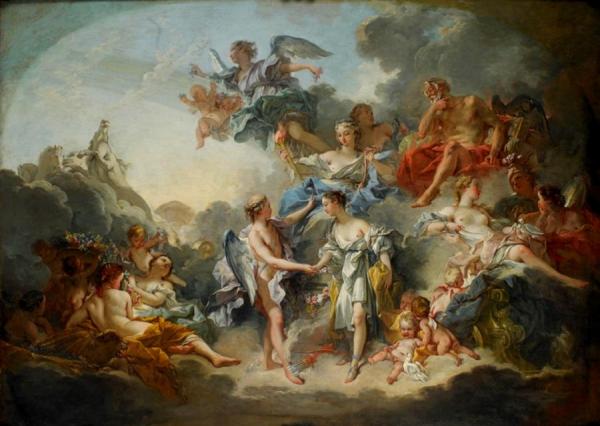 Francois Boucher The Wedding Of Cupid And Psyche
