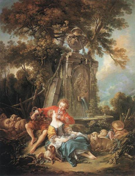 Un Automne Pastoral by Francois Boucher