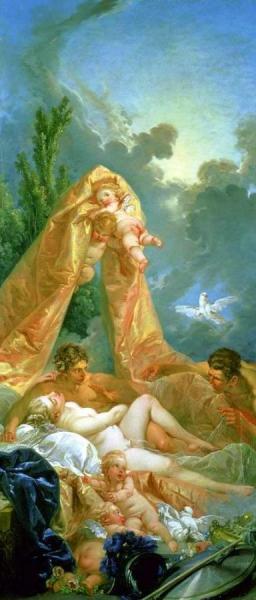 Venus And Mars Surprised By Vulcan by Francois Boucher
