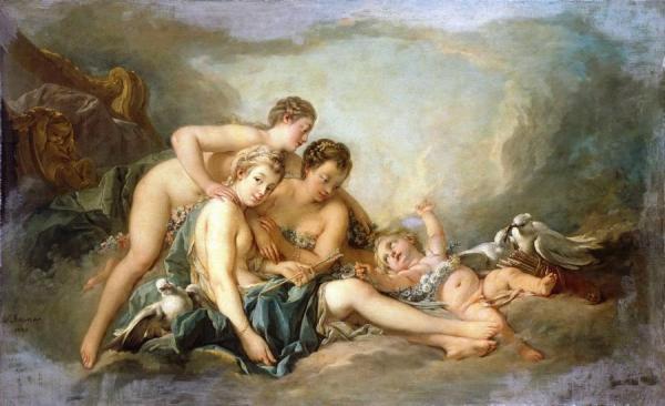 Venus Disarming Cupid by Francois Boucher