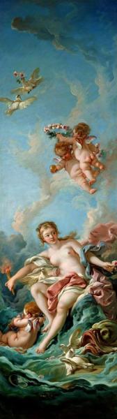 Venus On A Wave by Francois Boucher