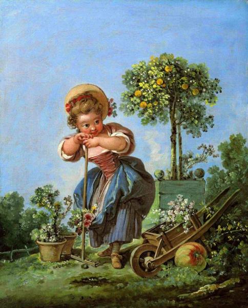 Young Gardener by Francois Boucher