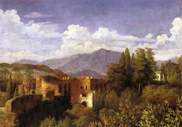 View From The Villa Medici by Francois-edouard Picot