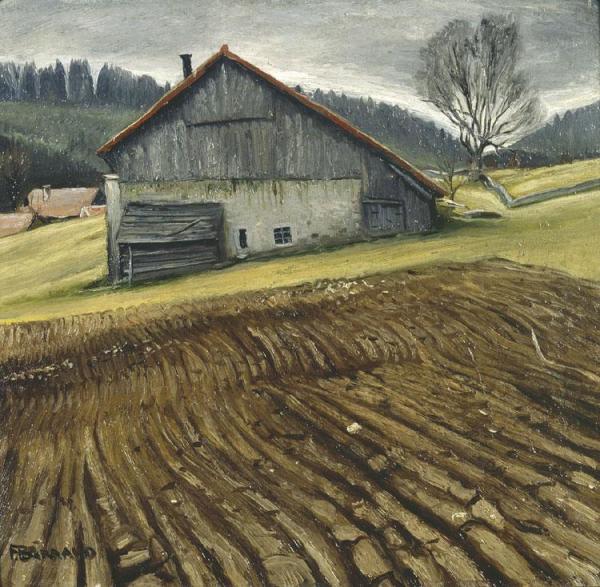 Landscape by Francois Emile Barraud