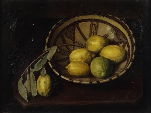 Still Life With Lemons by Francois Emile Barraud