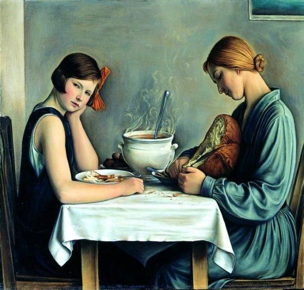 Tailleuses De Soupe by Francois Emile Barraud