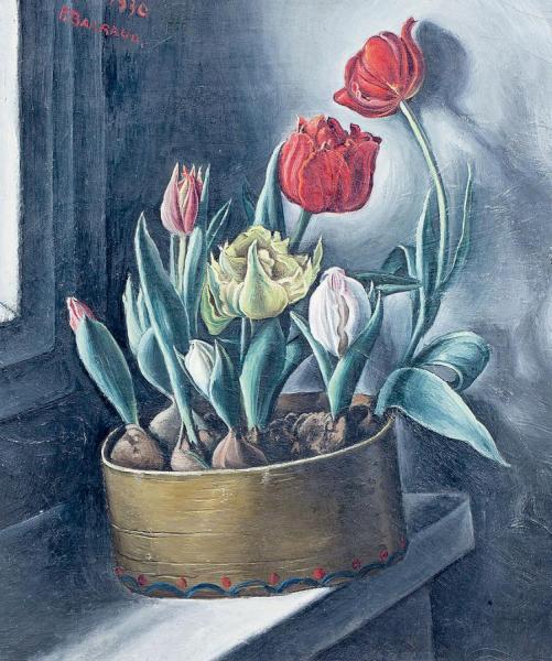 Francois Emile Barraud Tulips