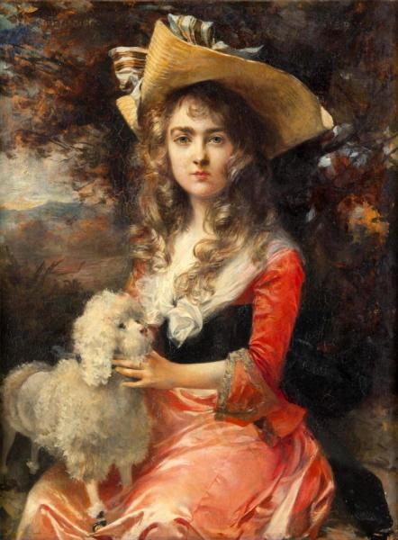 Portrait Of Madame Max Decougis by Francois Flameng