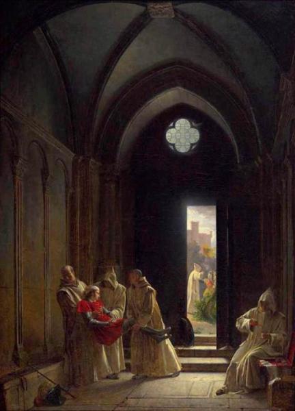 Death Of The Prince De Talmont by Francois Fleury Richard