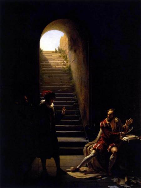 Montaigne And Tasso by Francois Fleury Richard