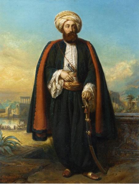 Colonel George Fergusson Henry, Honorary Bey At The Sultan's Court by François Gabriel Guillaume Lepaulle