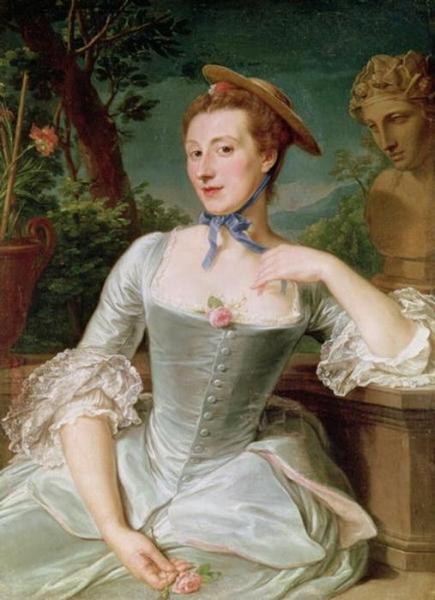 Jeanne Antoinette Poisson, Marquise De Pompadour by François-hubert Drouais