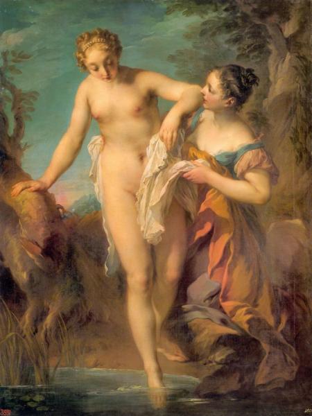 The Bather by Francois Lemoyne Oil Painting Reproductions