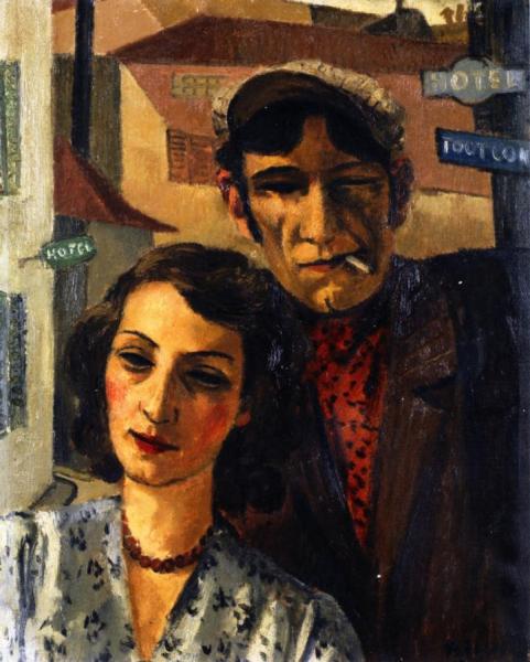 Couple by François Maurice Eberl Oil Painting Reproductions