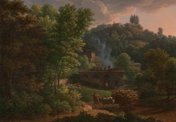 Italian Landscape by François-xavier Fabre
