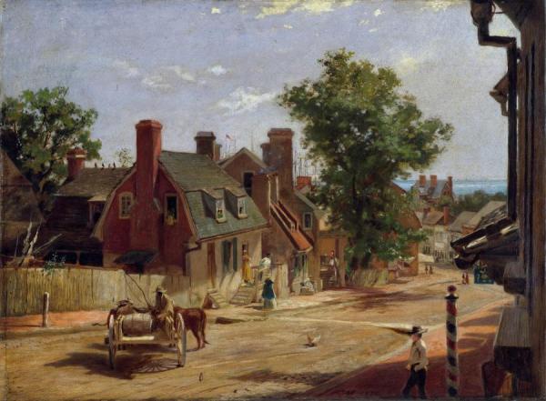 Old Annapolis, Francis Street by Frank Blackwell Mayer Oil Painting Reproductions