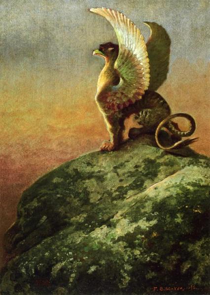 Vigilance, The Gryphon by Frank Blackwell Mayer Oil Painting Reproductions