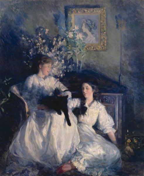 Confidences by Frank Bramley, R.a.