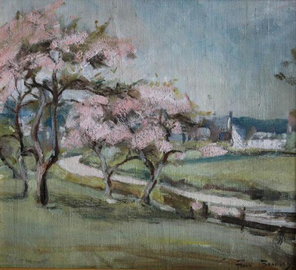 Grasmer Cherry Blossom by Frank Bramley, R.a. Oil Painting Reproductions