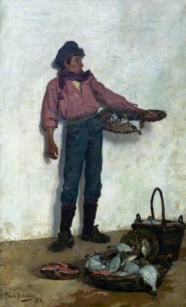 Neapolitan Fisher Boy by Frank Bramley, R.a.