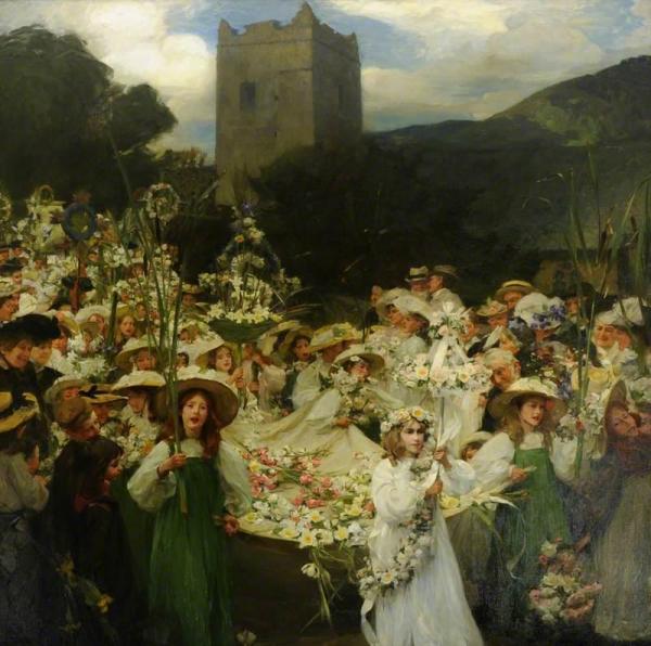 The Grasmere Rushbearing by Frank Bramley, R.a.