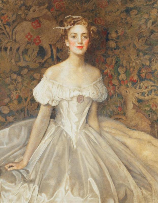 Portrait Of Elizabeth Witts, 1954 by Frank Cadogan Cowper