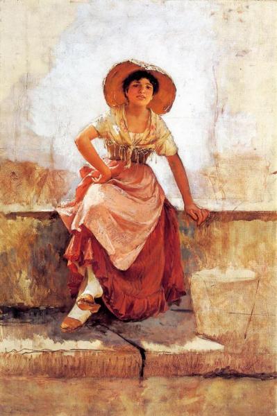 Florentine Flower Girl by Frank Duveneck