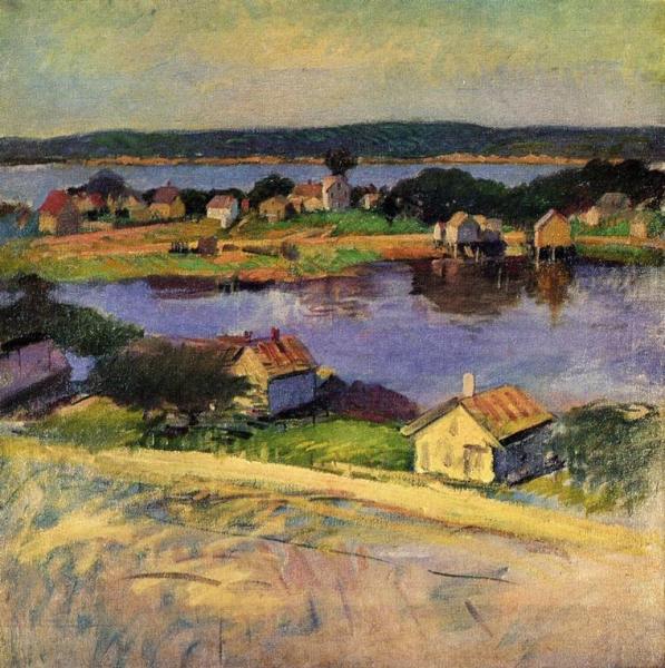 Inlet Harbor by Frank Duveneck