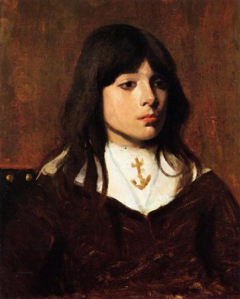 Portrait Of A Boy by Frank Duveneck