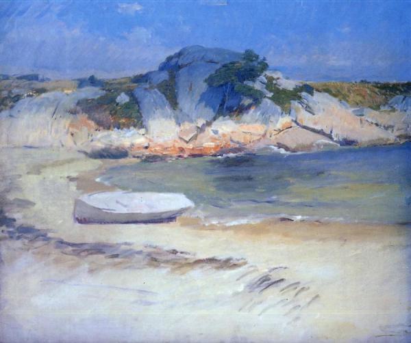 Sheltered Cove by Frank Duveneck