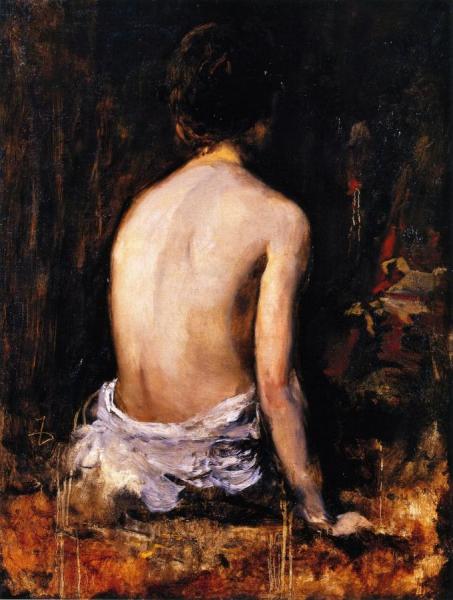 Frank Duveneck Study Of A Nude