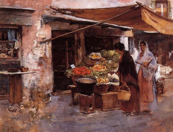 Venetian Fruit Market by Frank Duveneck