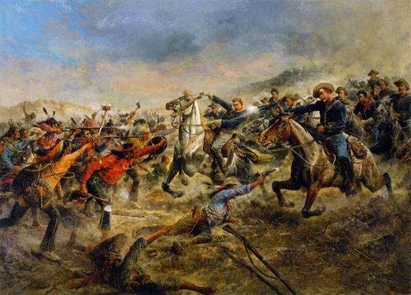 Charge Of The Seventh Cavalry by Frank Feller