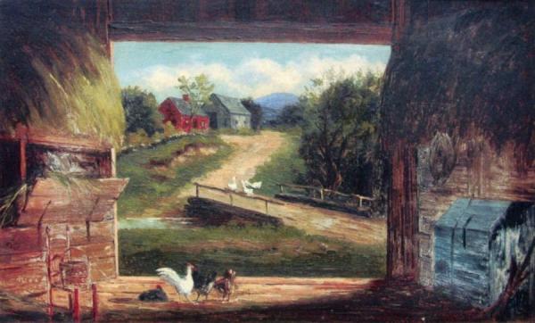 Old Barn In Bartlett Nh by Frank Henry Shapleigh