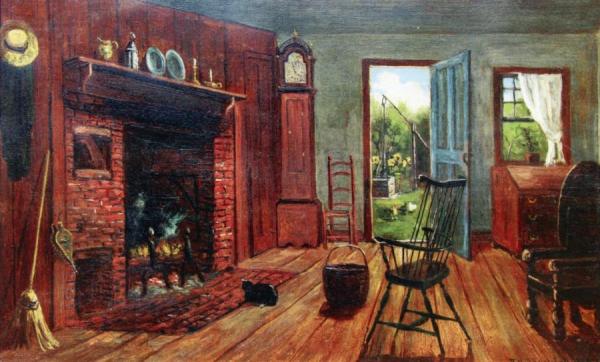 Old Kitchen In Barlett, Nh by Frank Henry Shapleigh