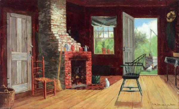 Old Kitchen In Barlett, Nh by Frank Henry Shapleigh
