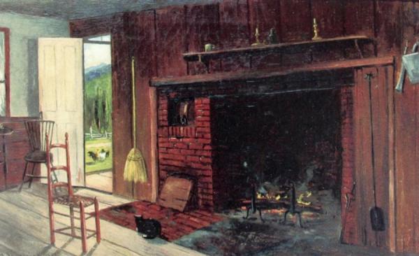 Old Kitchen In Bartlett, Nh by Frank Henry Shapleigh